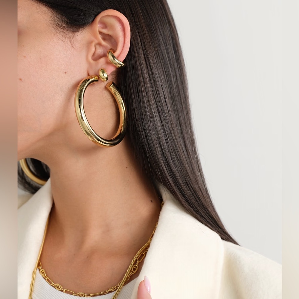 Brand New! Jennifer Fisher 2" Jamma Hoop Earrings - Picture 3 of 9